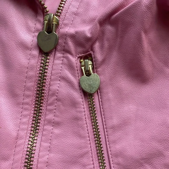 365 KIDS GARANIMALS Pink Faux Leather Unicorn Jacket - Picture 4 of 6